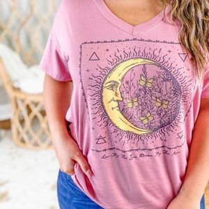 Sun and moon t shirt